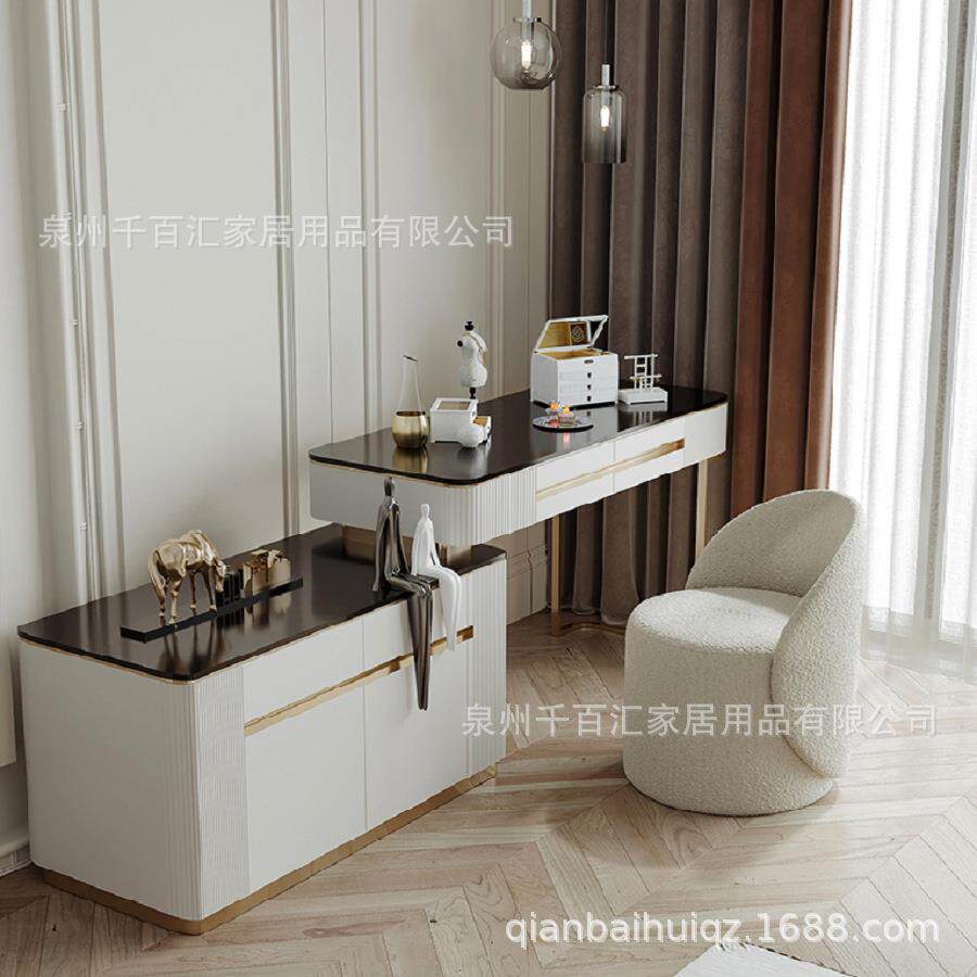 北欧化妆椅子家用轻奢靠背梳妆台凳子卧室梳妆凳化妆凳可旋转