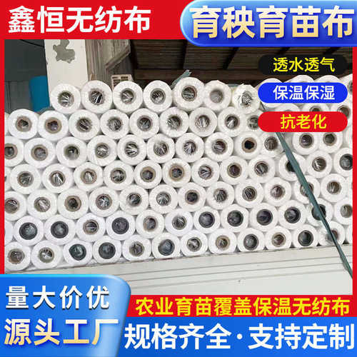 小卷白色育苗无纺布农业保温无纺布农用透水透气抗老化水稻育秧布