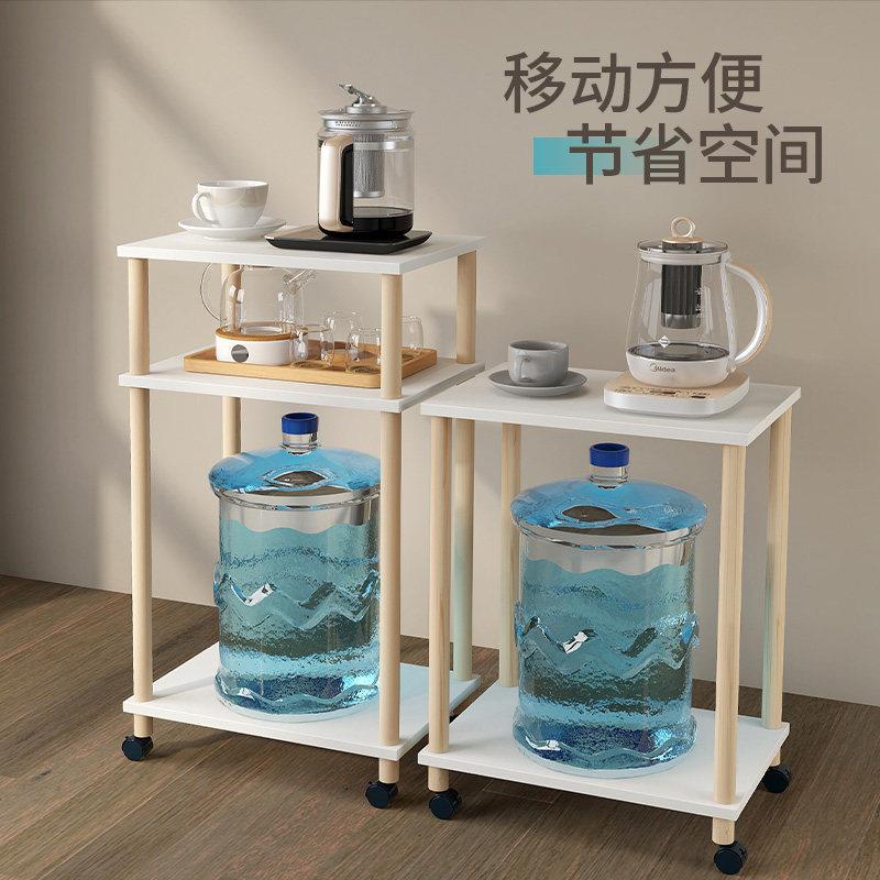 可移动桶装水置物架 简易客厅水桶落地茶水架 办公室烧水壶放置架图片