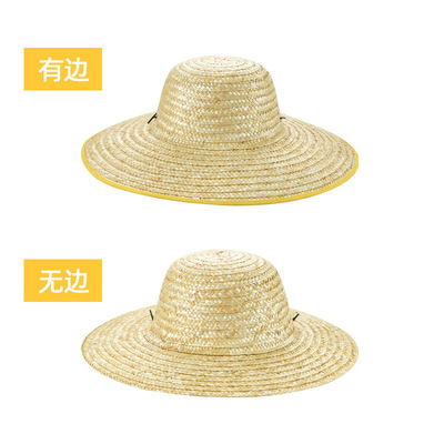 新升级农民大头围麦秆男女户外遮阳防晒帽可印字定制LO