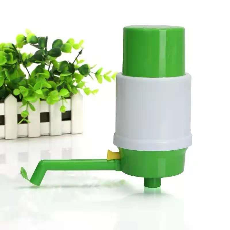 众维中号绿白硬壳泵水器桶装水手动压水器按压式手压泵家用