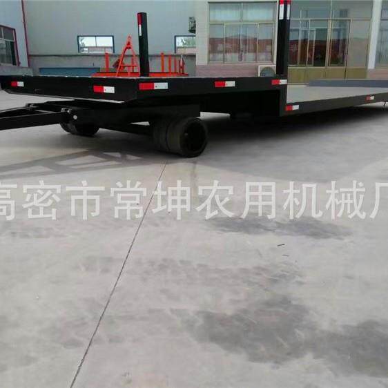 15吨下沉式平板拖车低盘牵引挂车平板拖车配件厂家