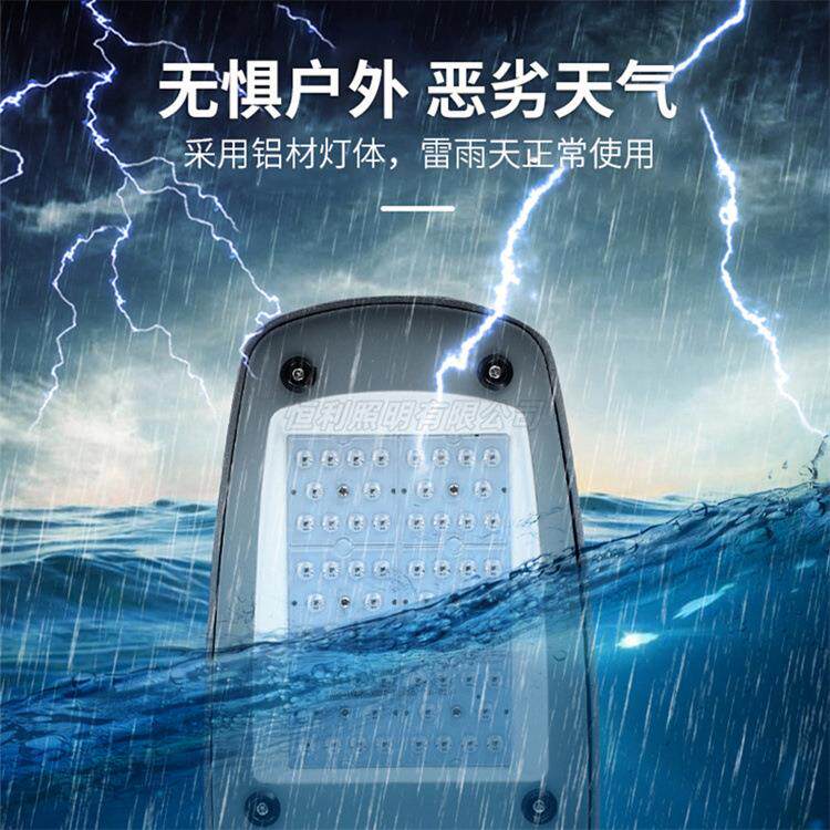 ld灯头新RPC路农村超亮220v道明路户外电线杆照灯防水1e00W挑臂路