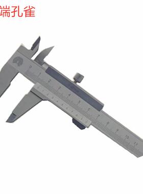 孔雀0-150MM0-200MM0-300MMX0.02整体不锈钢销售 游标卡尺