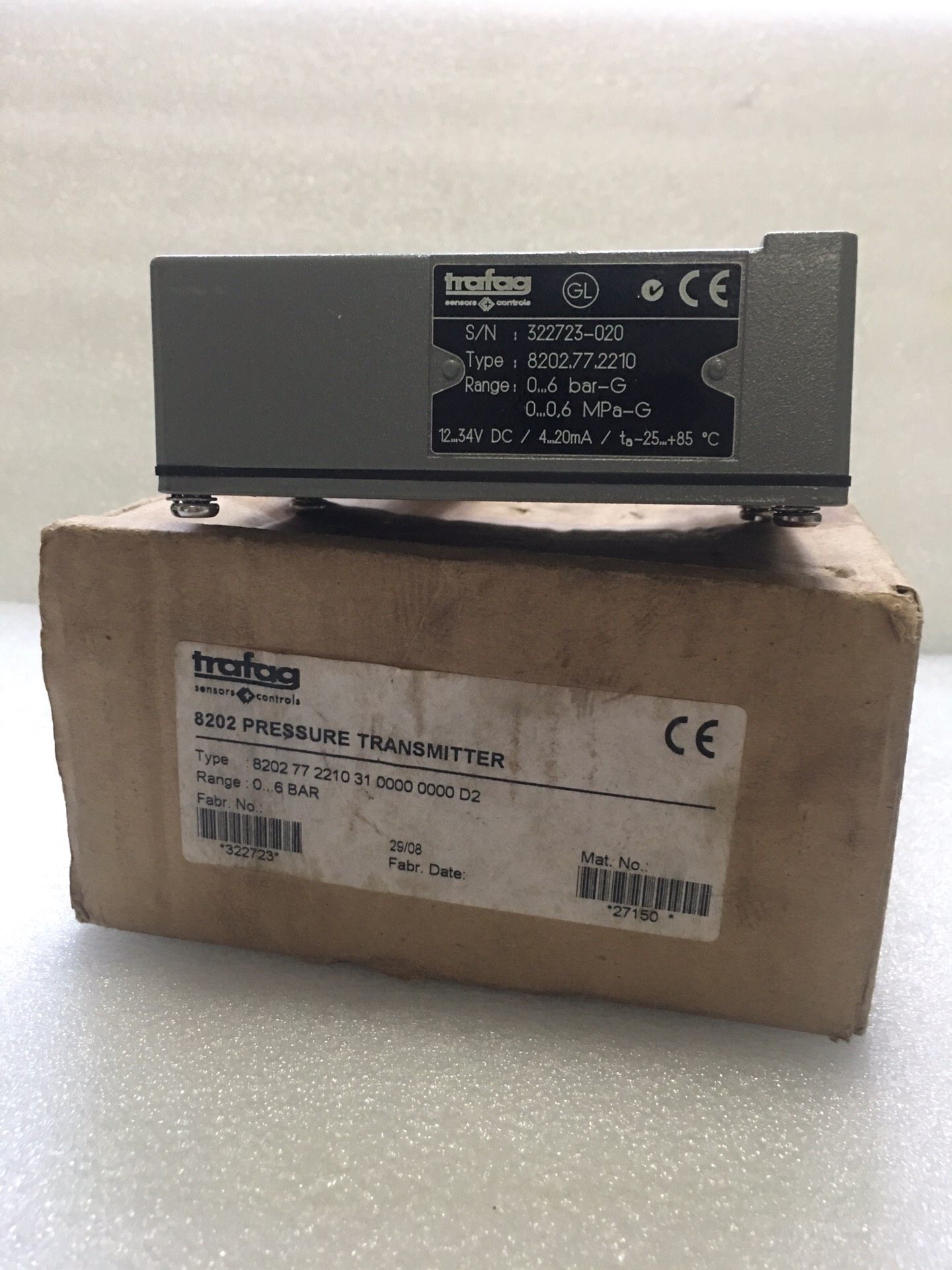 trafag 8272.77.2210 压力变送器