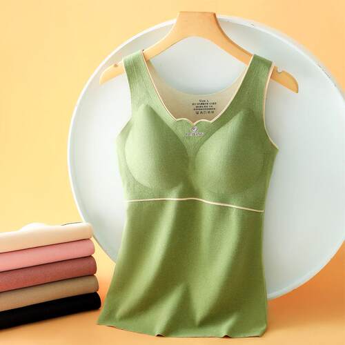 Women's thick and close fitting heating underwear vest