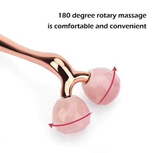 3D Face Lift Massager 24k Gold Face Lift Bar Jade Roller Fac
