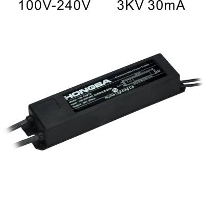 虹霸HB-C02TE电子式霓虹灯变压器频压镇流器电源负载3KV30mA