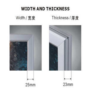 室内翻盖单双面铝框超薄灯箱 商场超市宣传牌超薄四边开启式灯箱