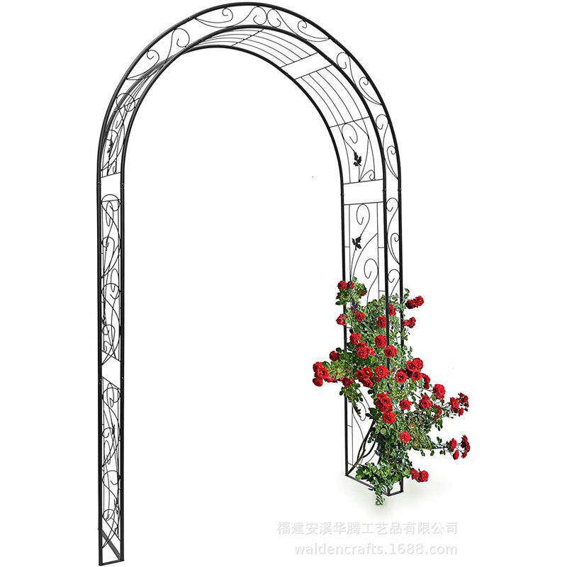 庭院爬藤花架拱门支架简易田园花架月季花架欧式花园葡萄架