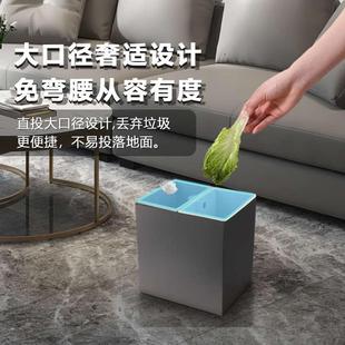 无盖正方形敞口垃圾桶家用厨房户外分类垃圾箱学校幼儿园酒店楼道