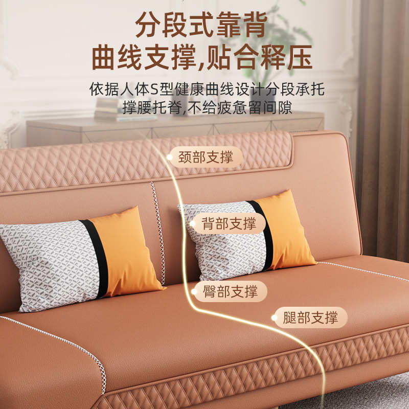 多功能两用懒人小户型客厅布艺沙发沙发床乳胶经济型双人现代折叠