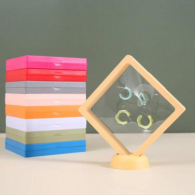Jewelry packaging box with transparent PE film, suspended pa