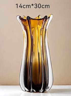 轻花家居饰品电视柜奢现代水培摆件花瓶创意客厅花琉璃仿真器餐桌