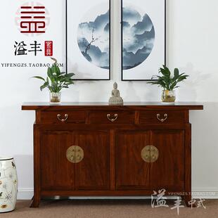 新中式实木入室玄关厅间鞋柜储物柜现代中式禅意简约餐边柜隔断柜