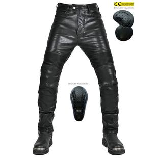 加车绒保暖防风防水机覆古休闲 冬季 防摔 VO骑LERO机车男行裤 正品