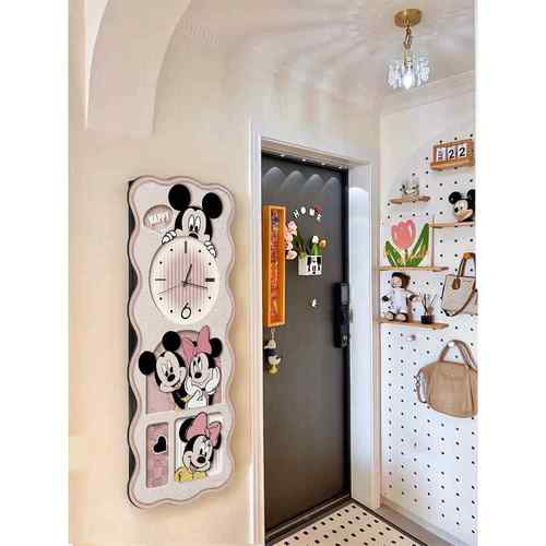 和老鼠推拉式全身室镜猫关客厅装饰画玄时钟镜子挂画卧隐20230710