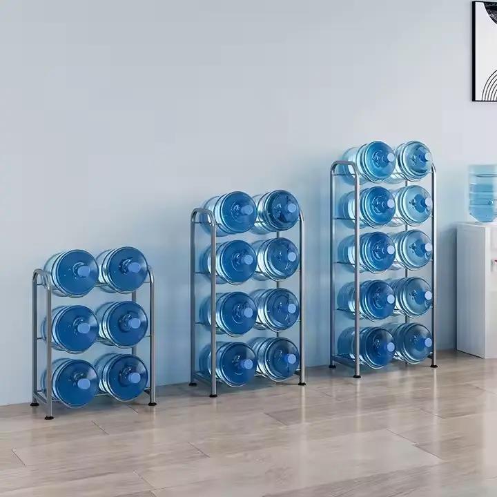 桶水桶架双排办公室层置架落水桶架综地收物纳架饮用水架桶装水架