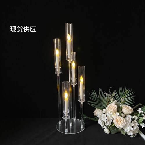婚庆道具压克力步步高烛台生日派对家庭聚会婚礼酒店布置路引