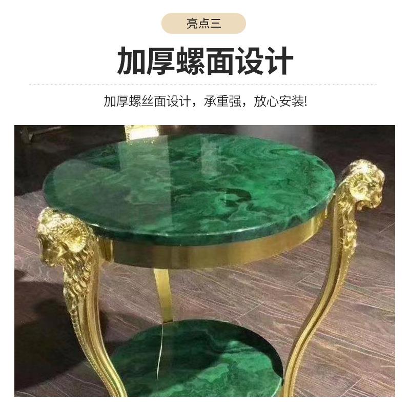 轻奢羊型沙发腿羊头支撑脚单人椅休闲椅茶几脚羊头装饰配件
