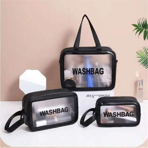 Portable Wash Bag Female Transparent 便携式洗漱包女透明