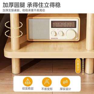 实木小桌子小茶几边几电视柜家用卧室房间床头柜小户型简约沙发柜