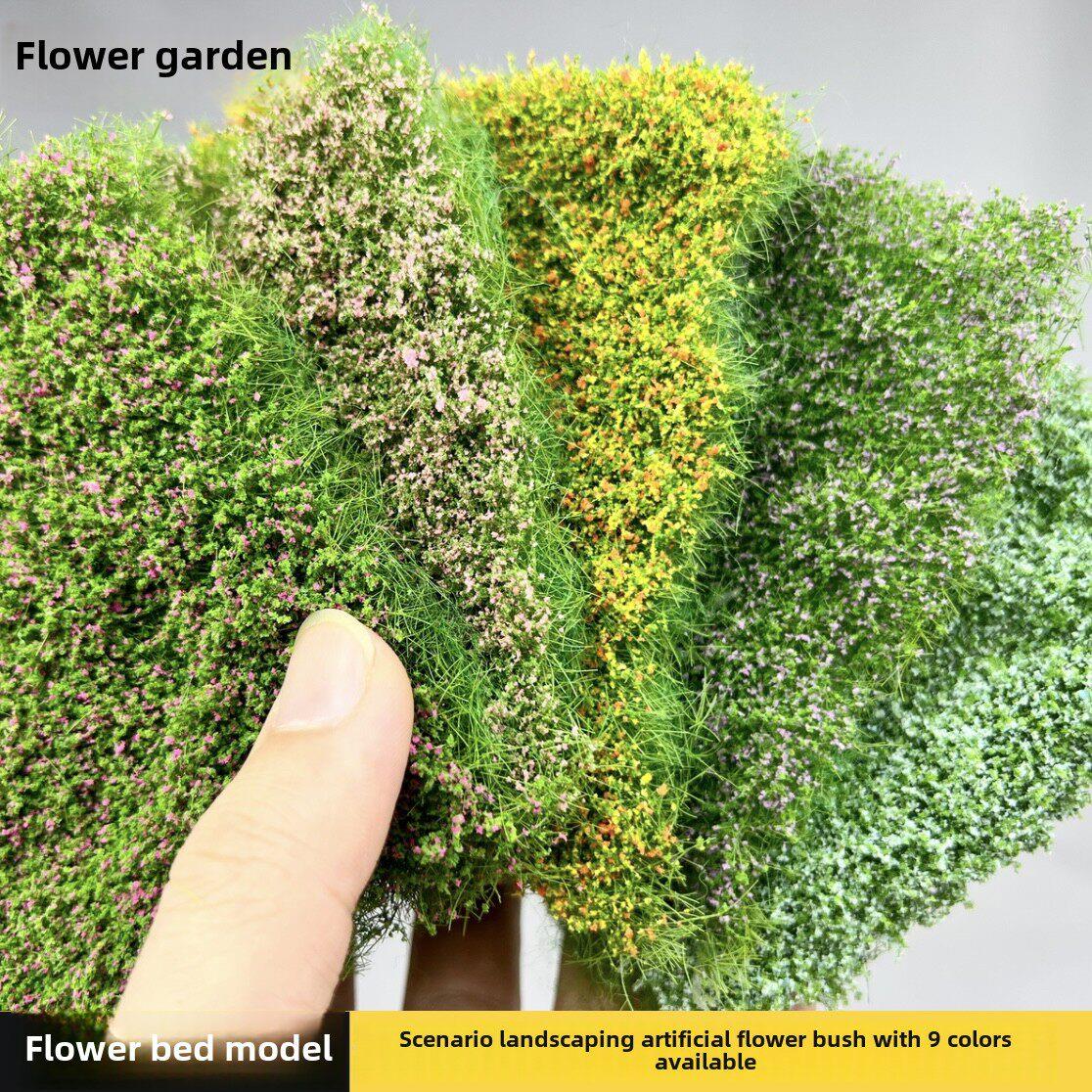 建筑沙盘模型材料花丛模型草丛花海微缩花圃仿真野花卉DIY手工