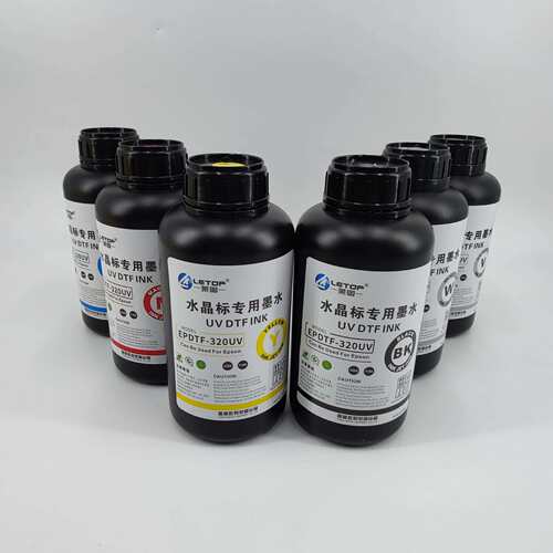 水晶标i3200墨水白墨光油AB膜墨水印花专用DTF墨水转印图案