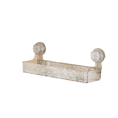 卫生间波纹吸盘书桌收纳置物架