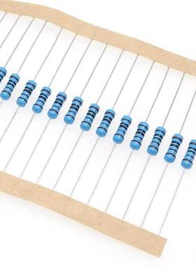 1/4W1/2W1W2W3W5W金属膜电阻1/1.1/1.2/1.3/1.5/1.8/2R/K/M欧