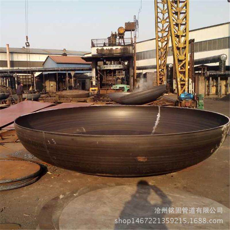 厂家直销 Q235 碳钢大口径封头 可加345R 焊接管帽DN600*10