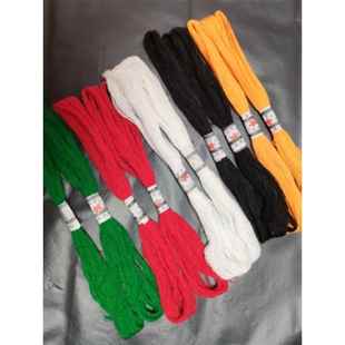 棉线红黄绿黑白五色线七彩线结婚红绿线新娘嫁衣藏线绳宝宝长命线