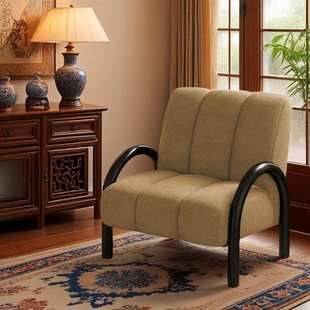 中古彩虹沙发单人沙发卧室椅子复古风颜色简易高级办公室