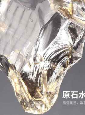 轻奢卧室床线头吊灯现个代约全铜水简晶创意性76958餐桌吧台装饰