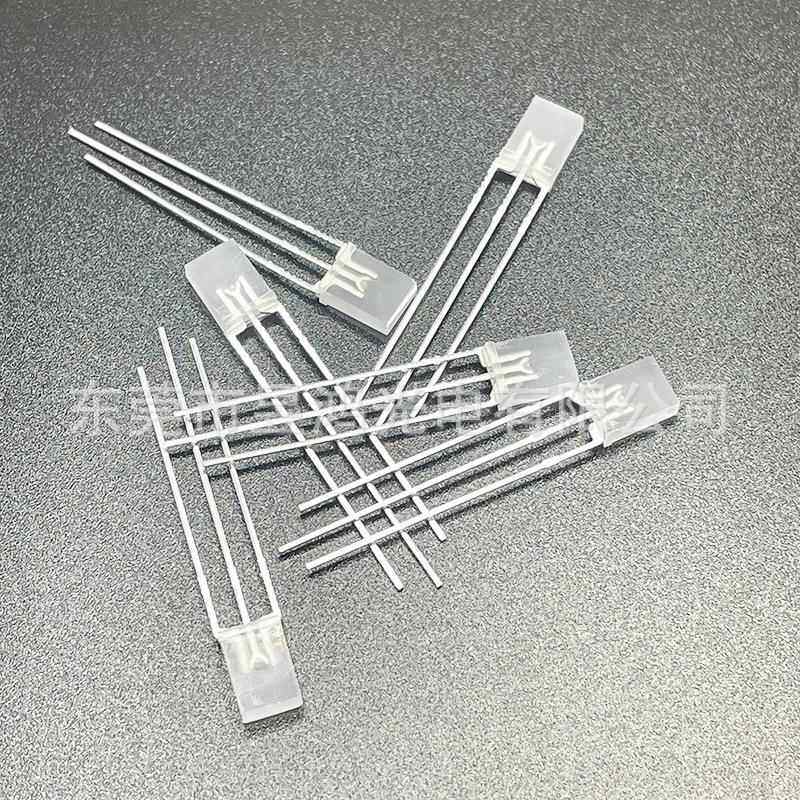 2*5*7方形灯UHJ珠珠状蓝翠绿双色雾阴共阳共led灯发光二极管厂家