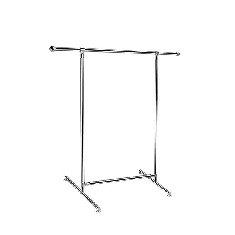 不锈钢单杆晾衣架折叠伸缩式晒衣架室内外落地衣架家用阳台晾衣杆