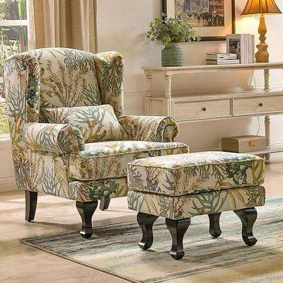 用台布MZC艺单人沙发卧室客厅家老虎椅小户型美式复古村家阳具组