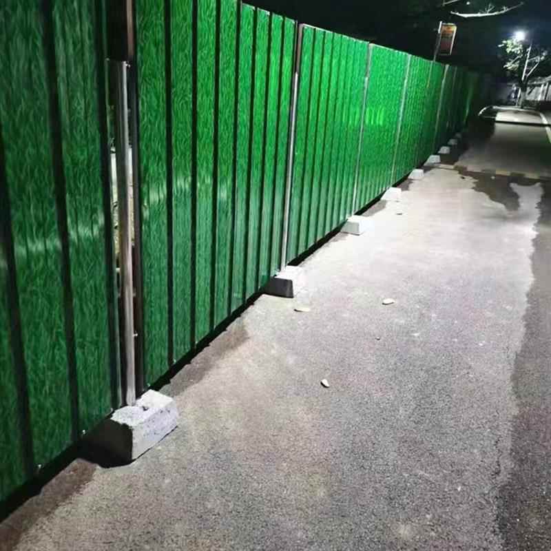 挡彩钢围工泡沫夹心板工围挡地施小草铁皮挡夹围芯装配式市政工程