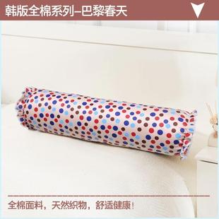 新款韩式枕头圆形柱腰帆布长头枕垫时尚糖果枕头条形腰垫长圆形腰