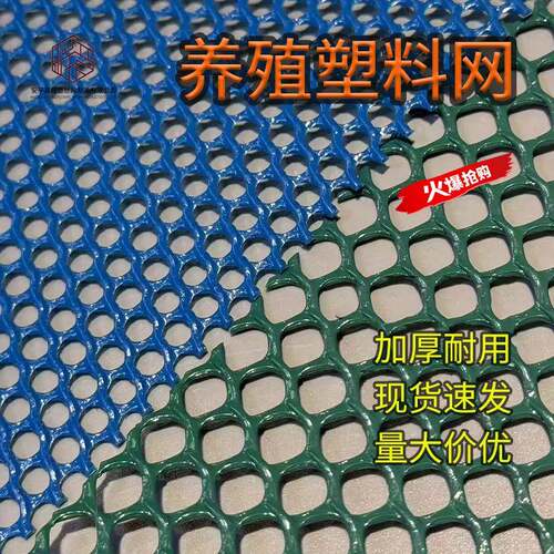 加厚聚乙烯塑料网家养宠物养殖防护网鸡鸭育雏漏粪塑料网格塑料网