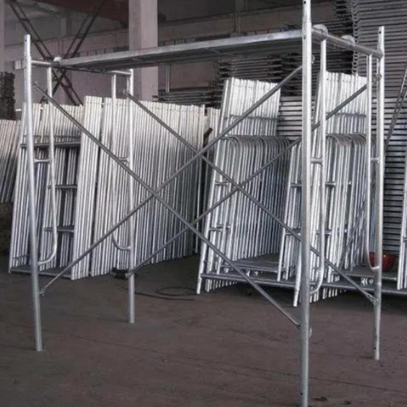 脚手架镀锌脚手架施工室内外龙门架工地钢管安装踏板登高门型架