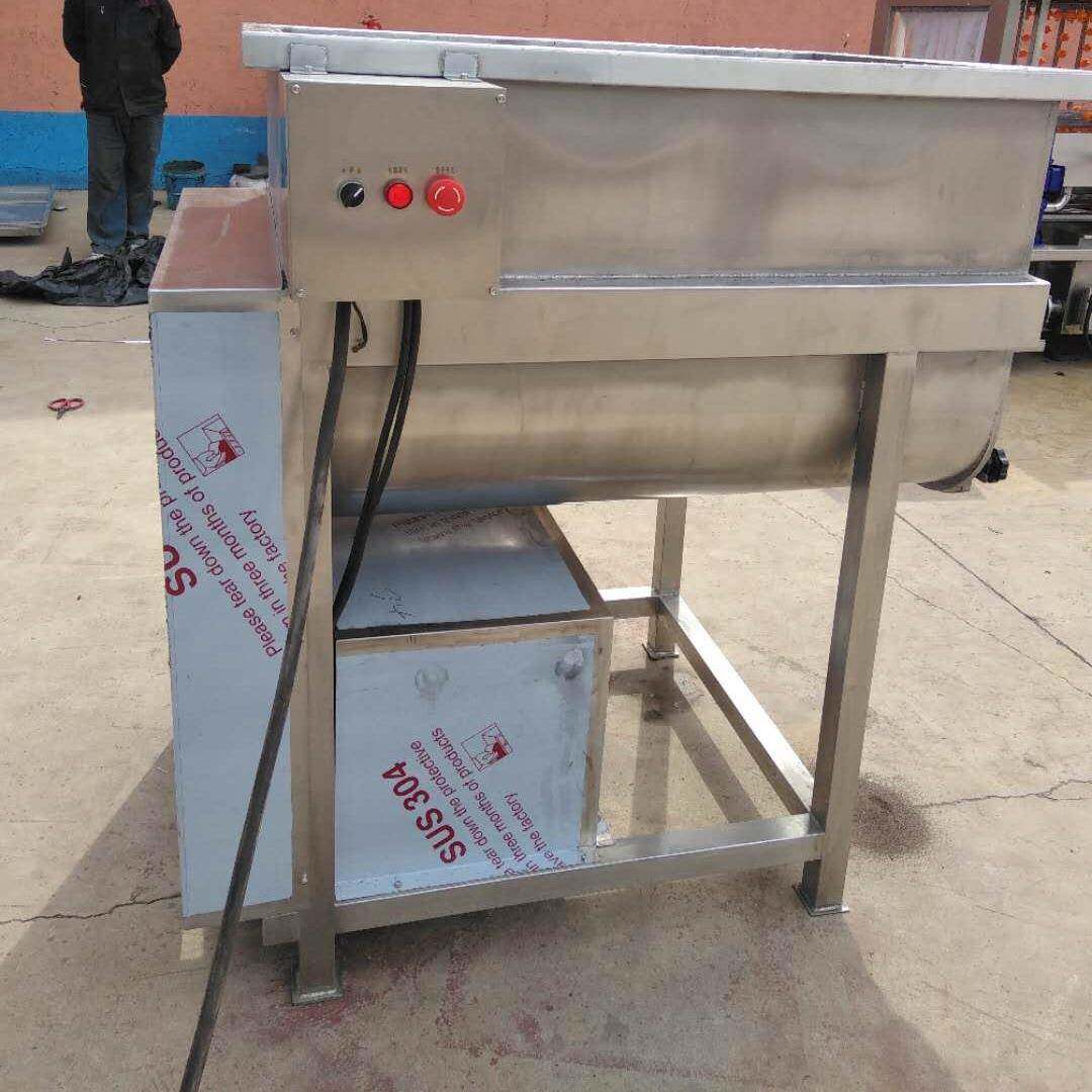 肉泥真空拌馅设备 狗粮拌l料机 虾滑混合搅拌机 搅拌均匀自动出料