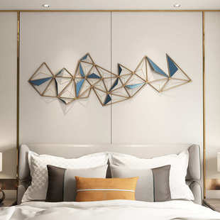 饰品壁挂沙发背景墙软装 轻奢现代立体墙饰挂件创意家居铁艺墙面装