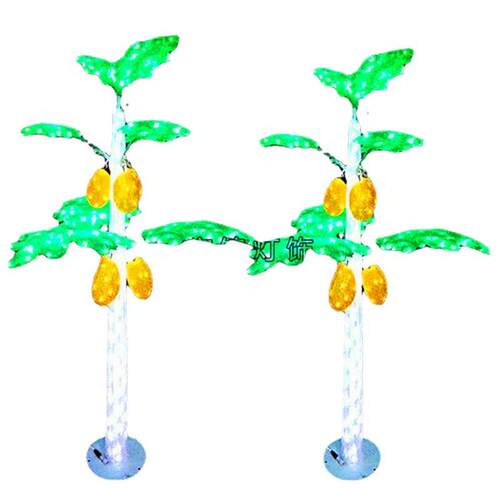 梦幻灯光节动物造型木瓜树图案灯海洋生物主题过街灯LED荷花