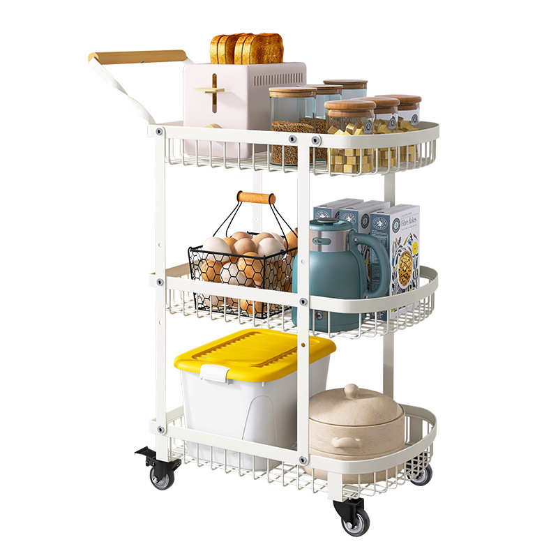 碳钢加厚餐厅酒店移动多功能酒水车三层小推车多层铁艺传菜车餐车