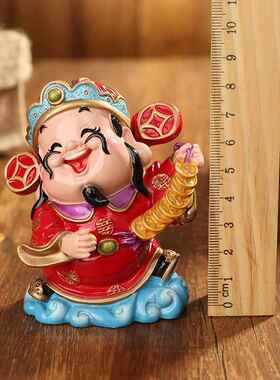 财神摆件客厅书房家用装饰工艺品活动开业收银台家居创意礼品