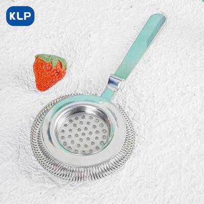 欧式霍桑相形不锈钢复古滤冰器过滤器滤网调酒酒吧实用酒具器滤冰