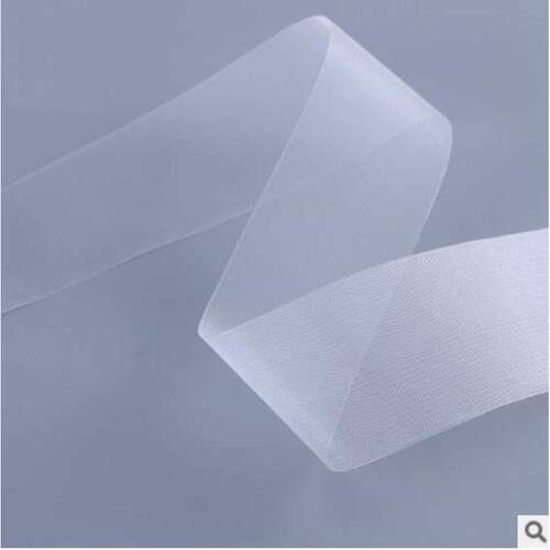 窗帘配件窗饰辅料8cm加厚尼龙带罗马圈打孔透明布带韩折筒折S钩带