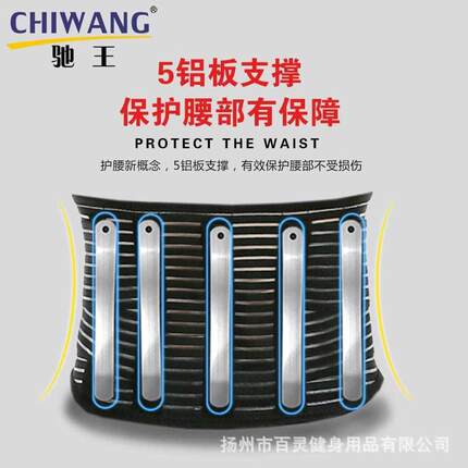 运动加压支撑透气护腰带深蹲钢板支撑护腰硬拉护腰带背部支撑护腰
