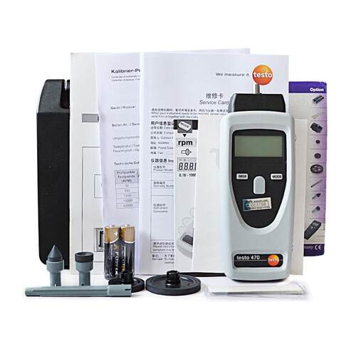 德图testo 470手持式数字转速仪测速表testo476/477频闪仪